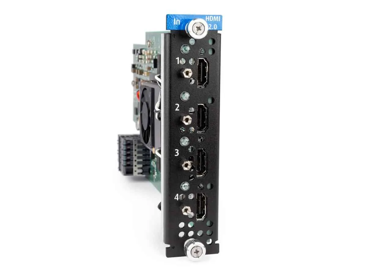 Bigabox Productions Video & Presentation System equipment hire: Barco HDMI 2.0 Quad Input Card|