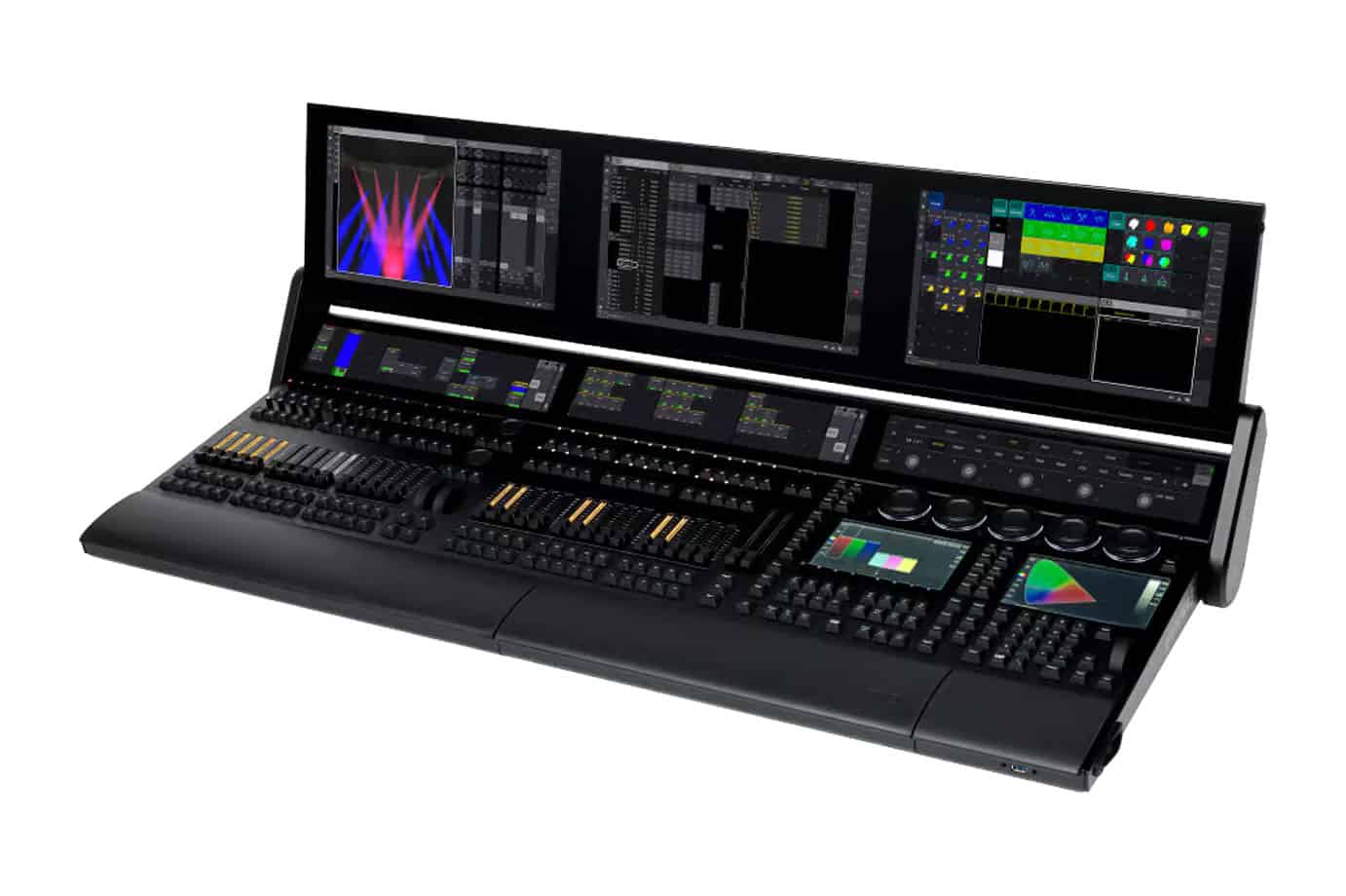 Grandma 3 Lighting Control Console | Bigabox Productions|Grandma 3 Lighting Control Console Front | Bigabox Productions|Grandma 3 Lighting Control Console Rear View | Bigabox Productions|Grandma 3 Lighting Control Console Rear Port View | Bigabox Productions|Grandma 3 Lighting Control Console Overhead | Bigabox Productions|Lighting Solutions for Events