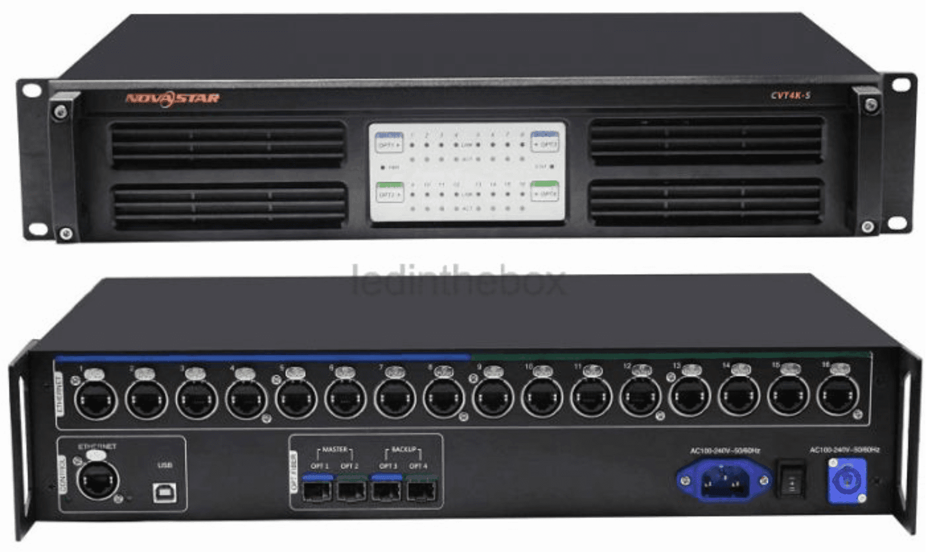 Product image of the Novastar CVT4ks Fibre Converter supplied by Bigabox Productions LED Video Processing & Scaling equipment hire